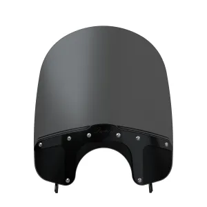 23.8 in. Quick Release Tinted Mid Windshield, Black