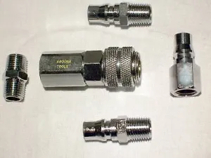 AIR FITTINGS QUICK RELEASE 5pc SET - NEW.