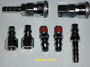 AIR FITTINGS QUICK RELEASE 7pc SET - NEW.
