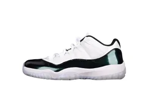 AIR JORDAN 11 RETRO LOW EMERALD WHITE/EMERALD RISE-BLACK