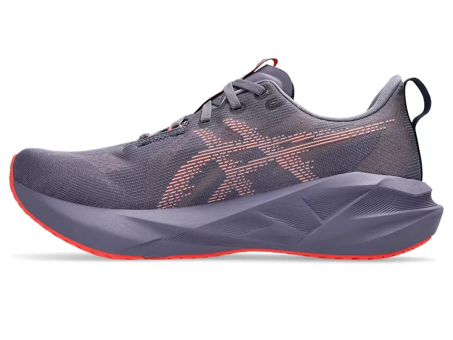 Asics | Novablast 5 | Men's | Greyish Purple/Coral Reef
