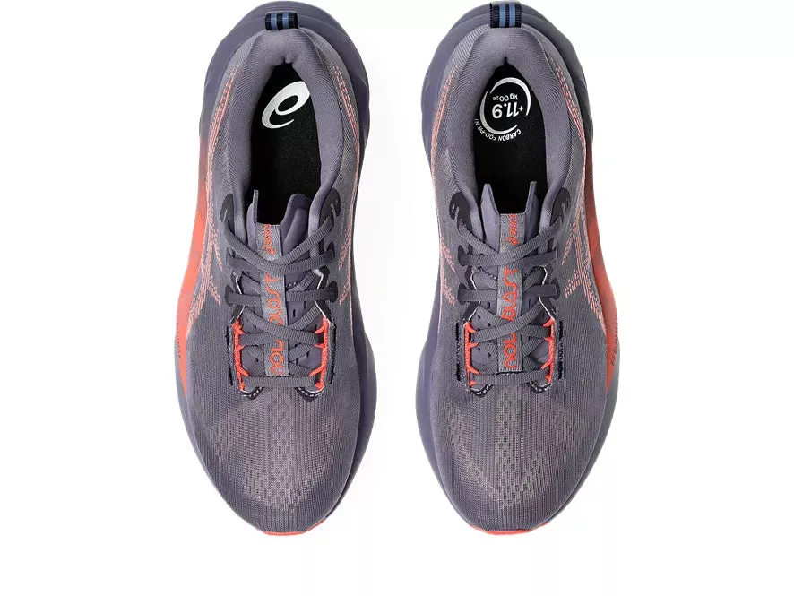 Asics | Novablast 5 | Men's | Greyish Purple/Coral Reef
