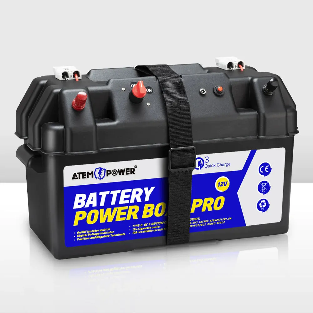ATEM POWER Battery Box 12V Quick Charge