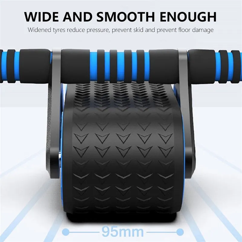 Automatic Rebound Ab Wheel Roller: Gym Waist Trainer