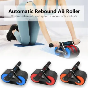 Automatic Rebound Ab Wheel Roller: Gym Waist Trainer