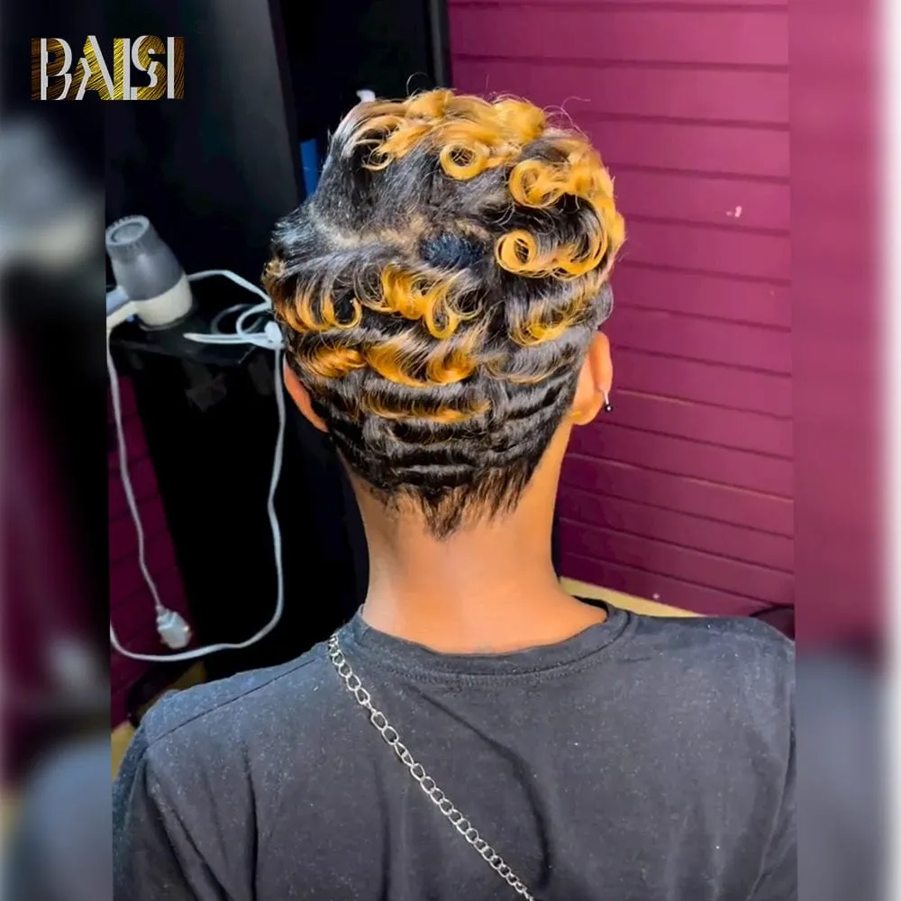 BAISI Honey Blonde Quick Weave Wig