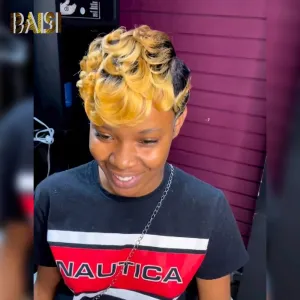 BAISI Honey Blonde Quick Weave Wig