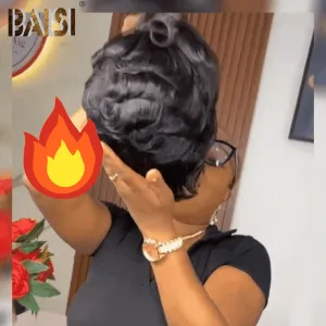 BAISI Quick Wave Short Glueless Wig