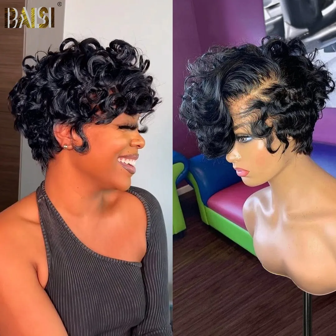 BAISI Sexy Quick Wave Short Wig