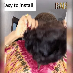 BAISI Silk Quick Wave Short Glueless Wig