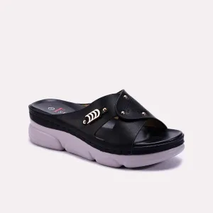 Black Comfy Fancy Slippers 0412930
