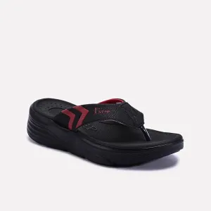 Black Comfy Sports Flip Flops 0151096