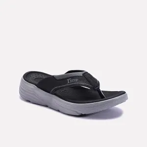 Black Comfy Sports Slippers For Men 0151097