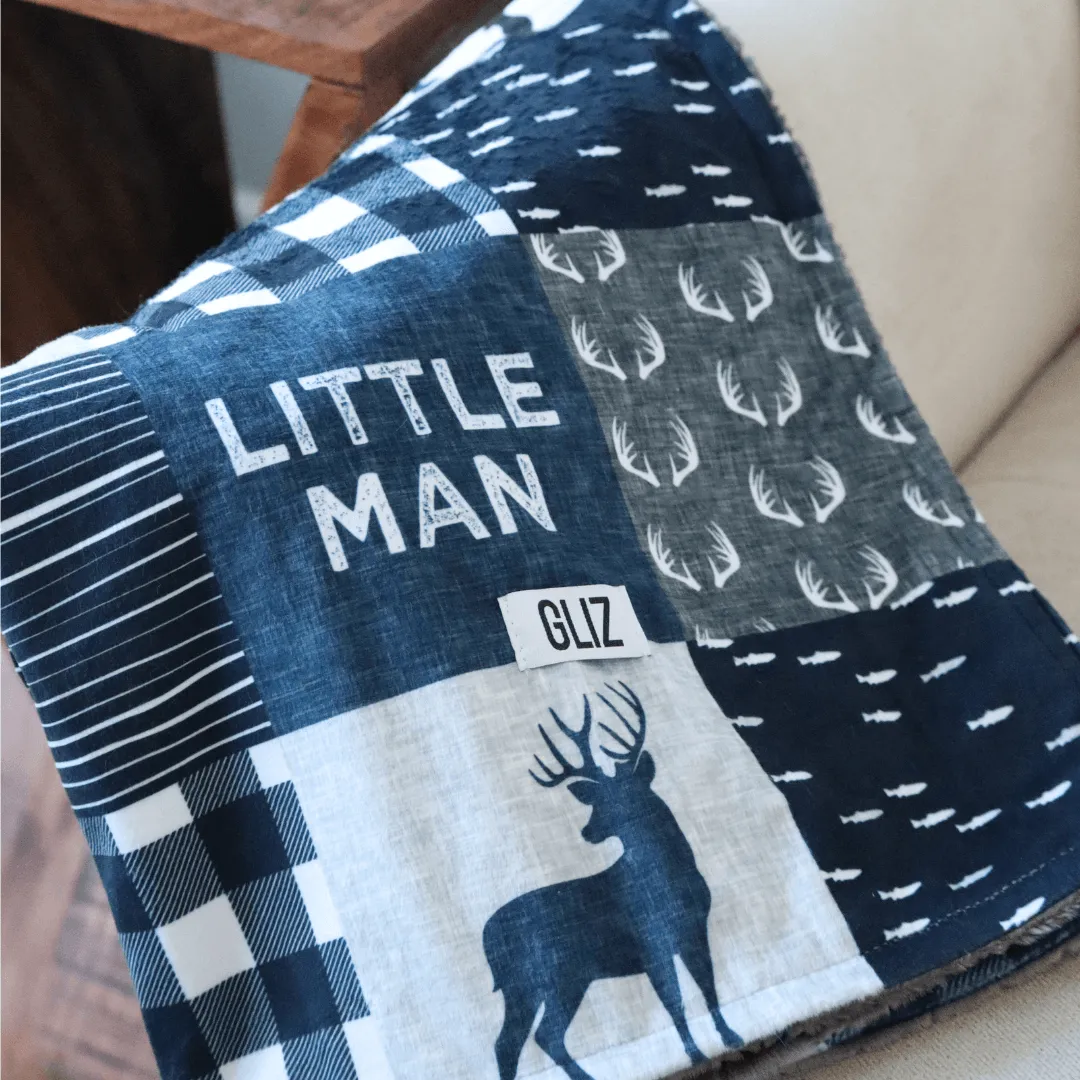 Blankets - Blue Deer Little Man