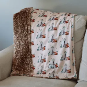 Blankets - Botanical Boho Deer