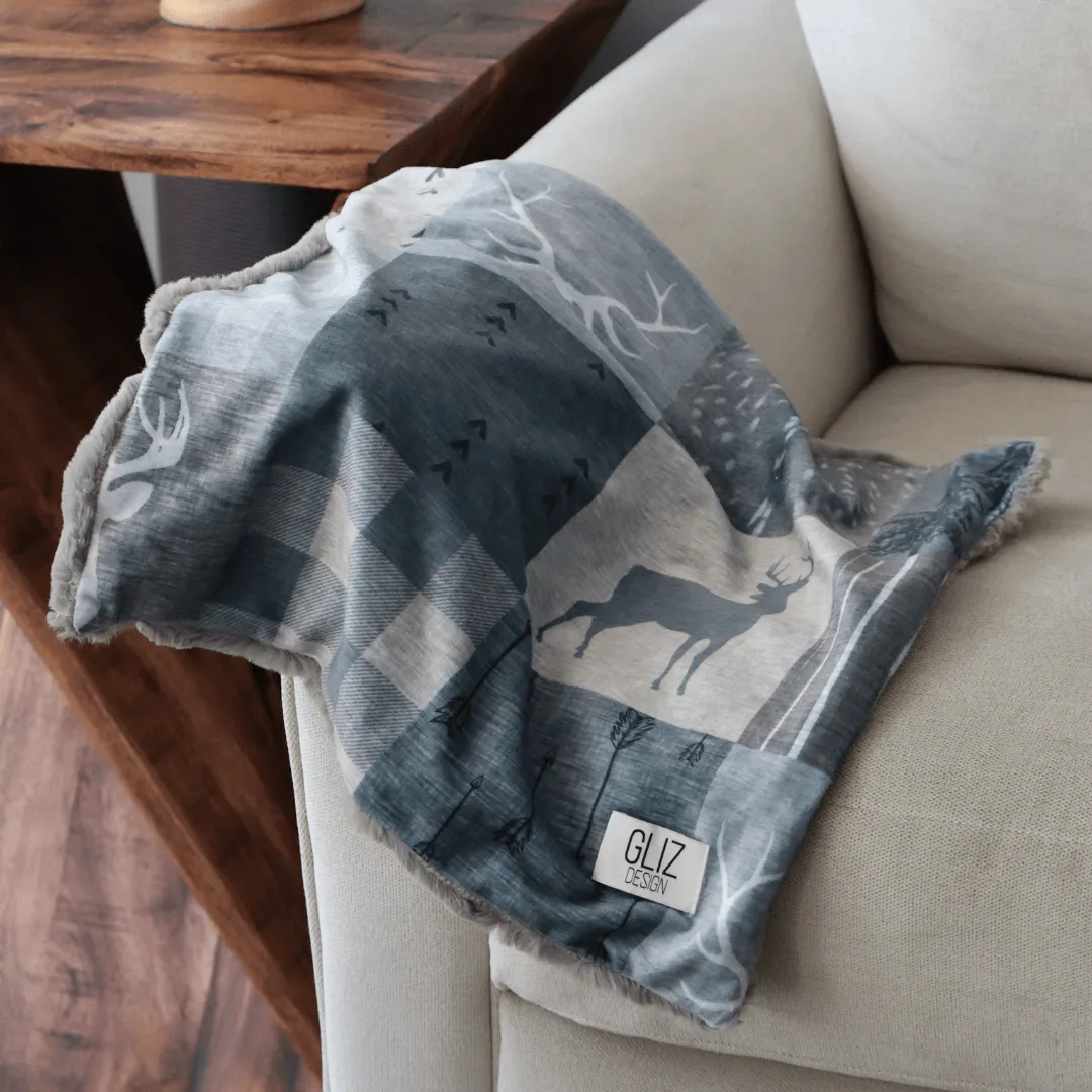 Blankets - Deer Patchwork