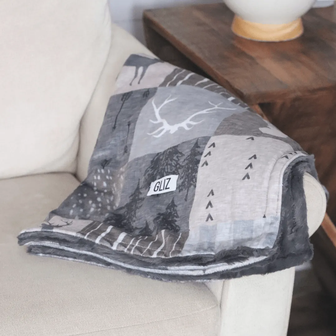 Blankets - Deer Patchwork