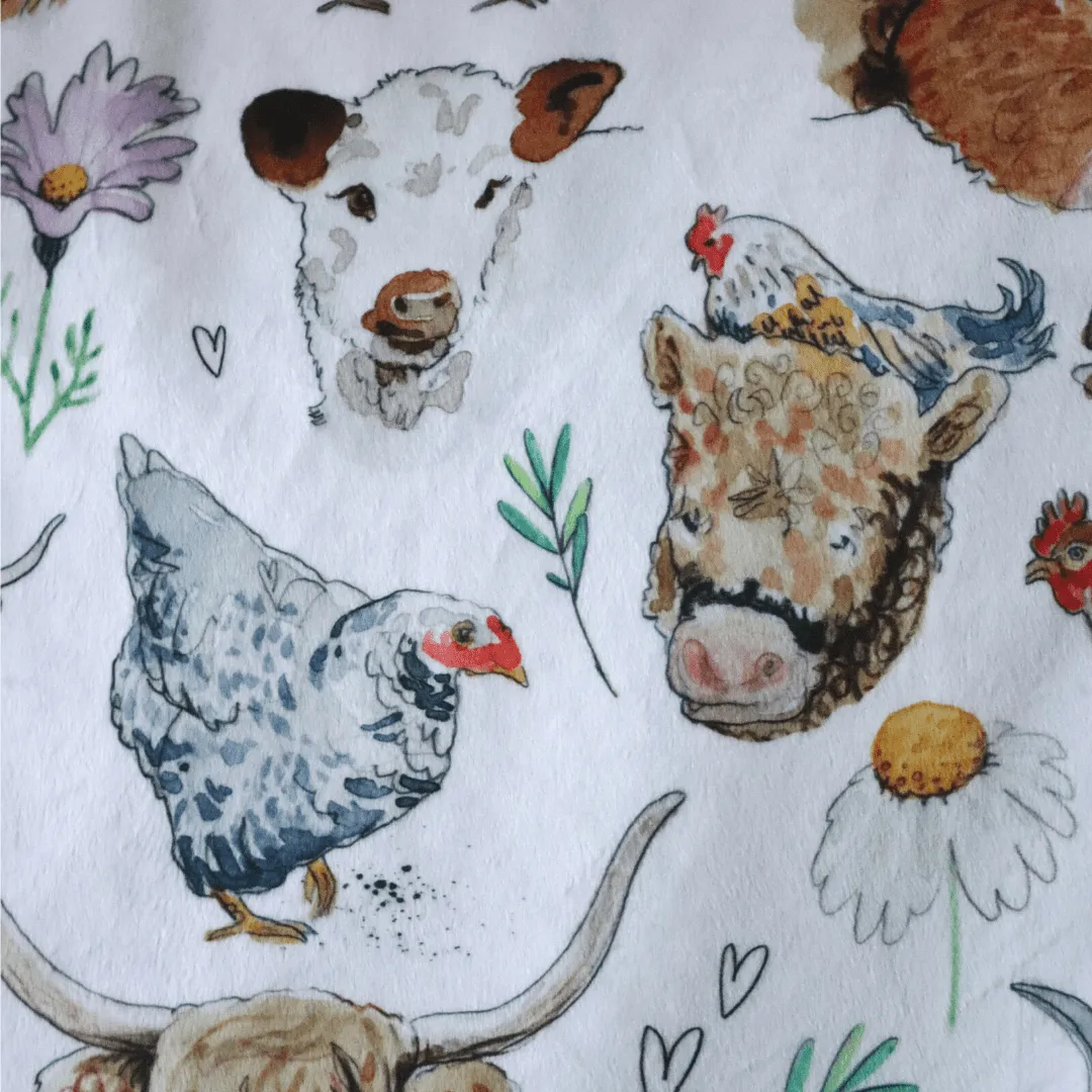 Blankets - Farm Animals