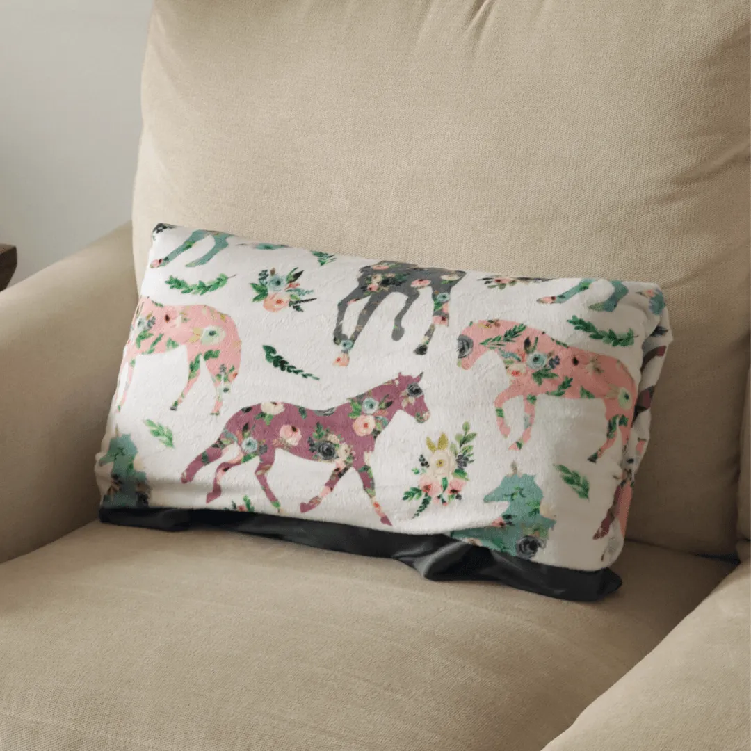 Blankets - Floral Horses