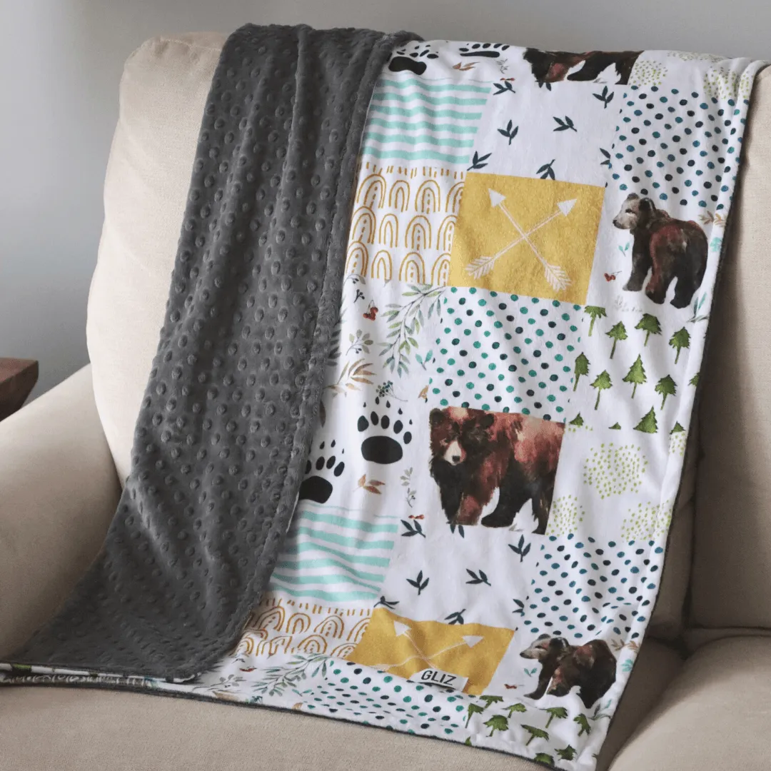 Blankets - Mama Bear & Cub - Whole Cloth