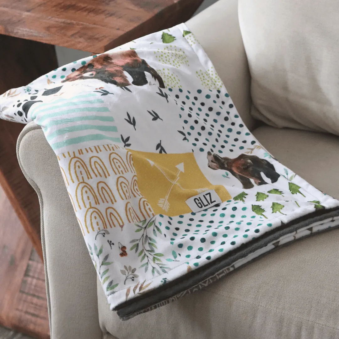 Blankets - Mama Bear & Cub - Whole Cloth