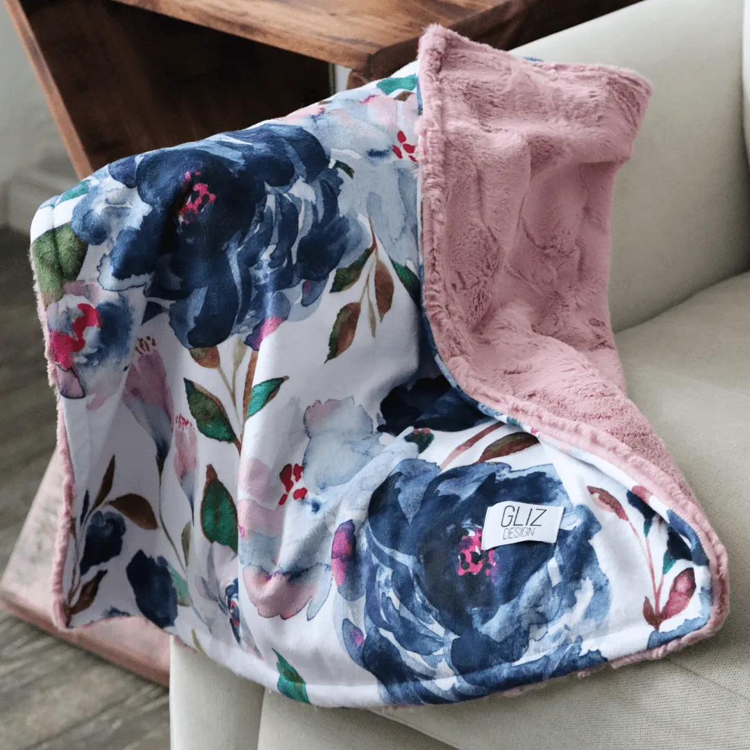 Blankets - Midnight Peonies C
