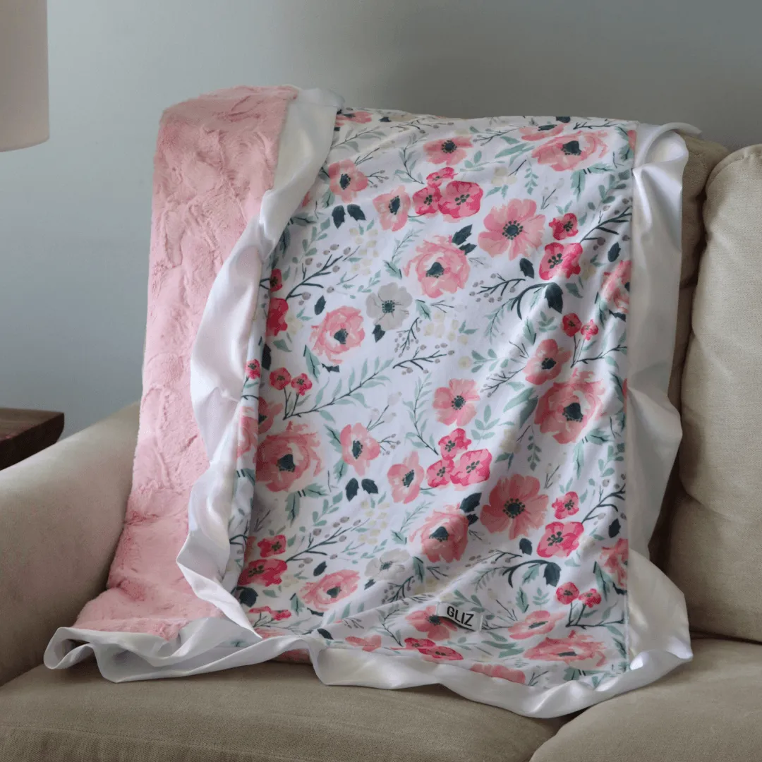 Blankets - Soft Pink Meadow Floral