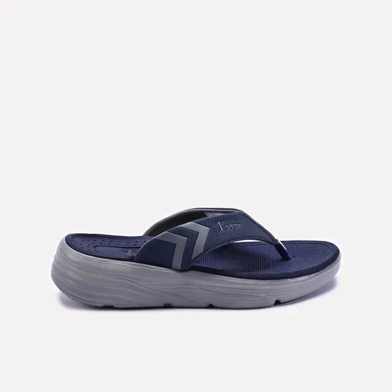 Blue Comfy Sports Flip Flops 0151096
