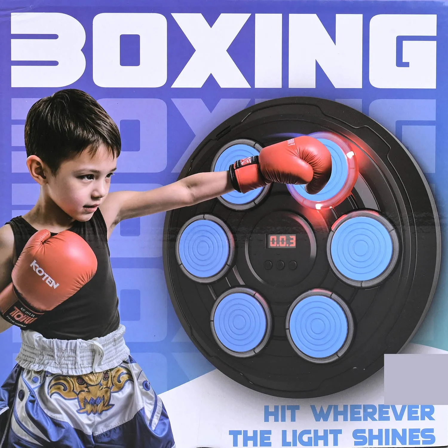 BOXING Light-Up Wall Game – Train, Play, and React