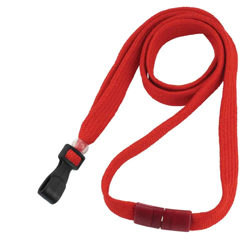 Breakaway Flat Braided 3/8" Lanyard (100/Pack)