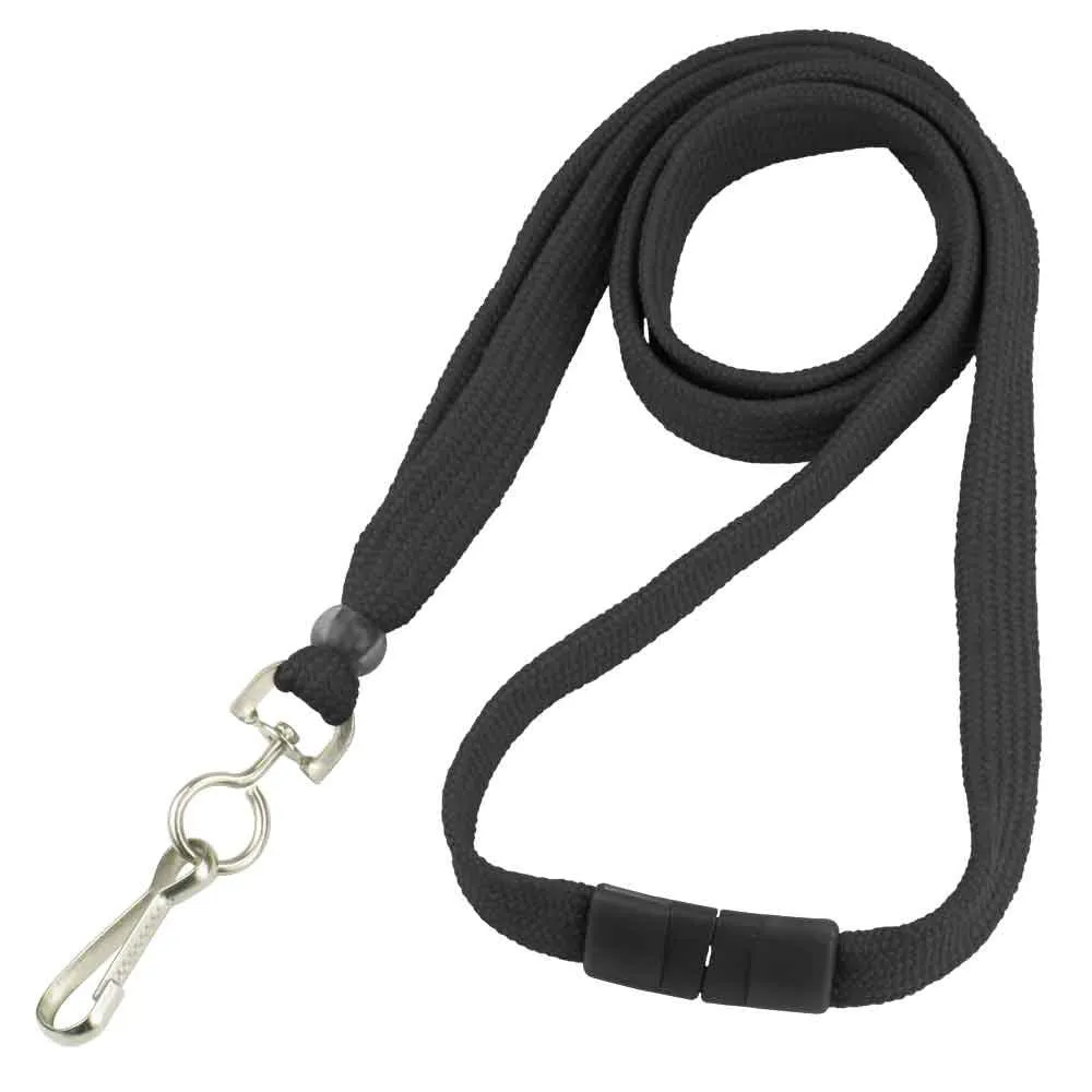 Breakaway Flat Braided 3/8" Lanyard (100/Pack)