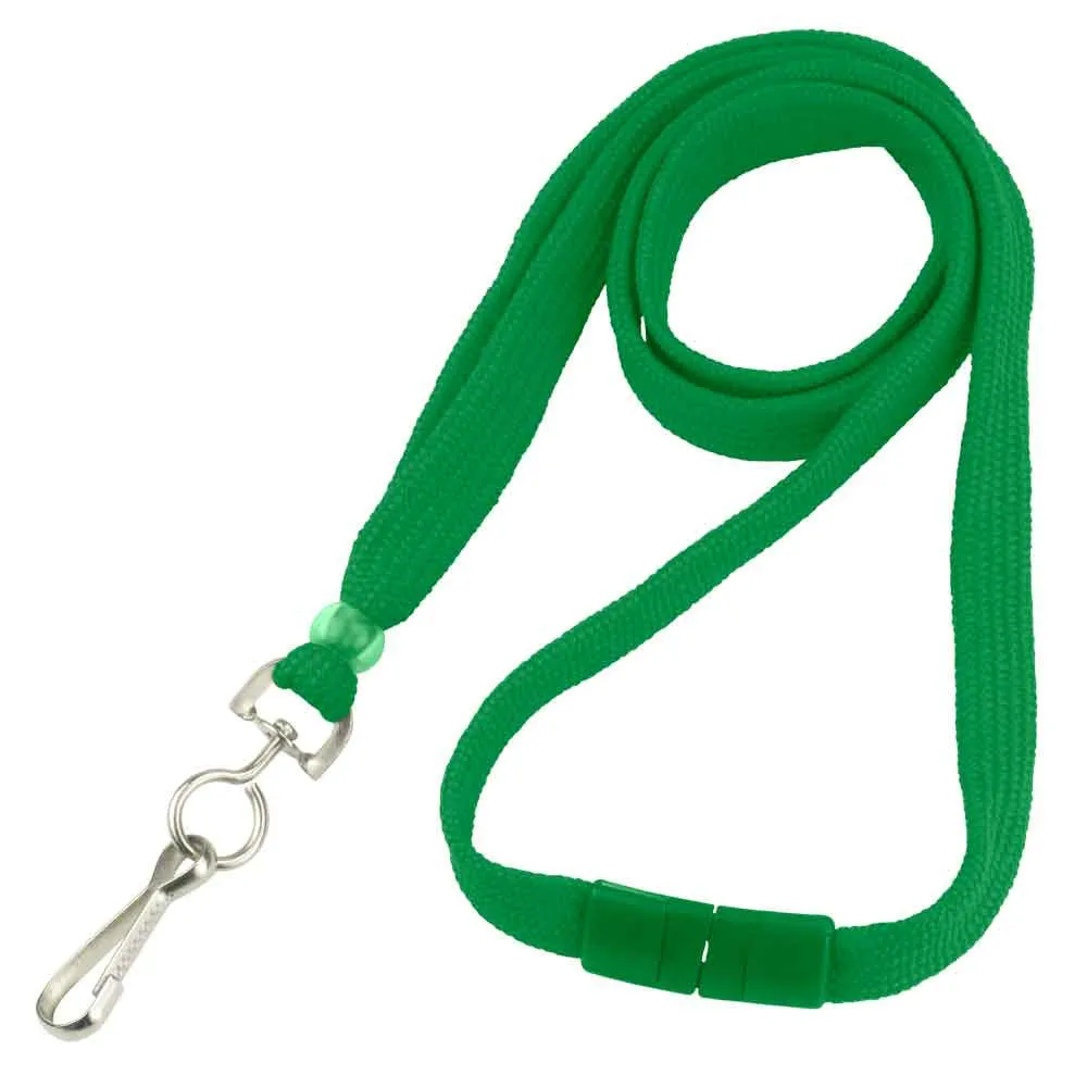 Breakaway Flat Braided 3/8" Lanyard (100/Pack)