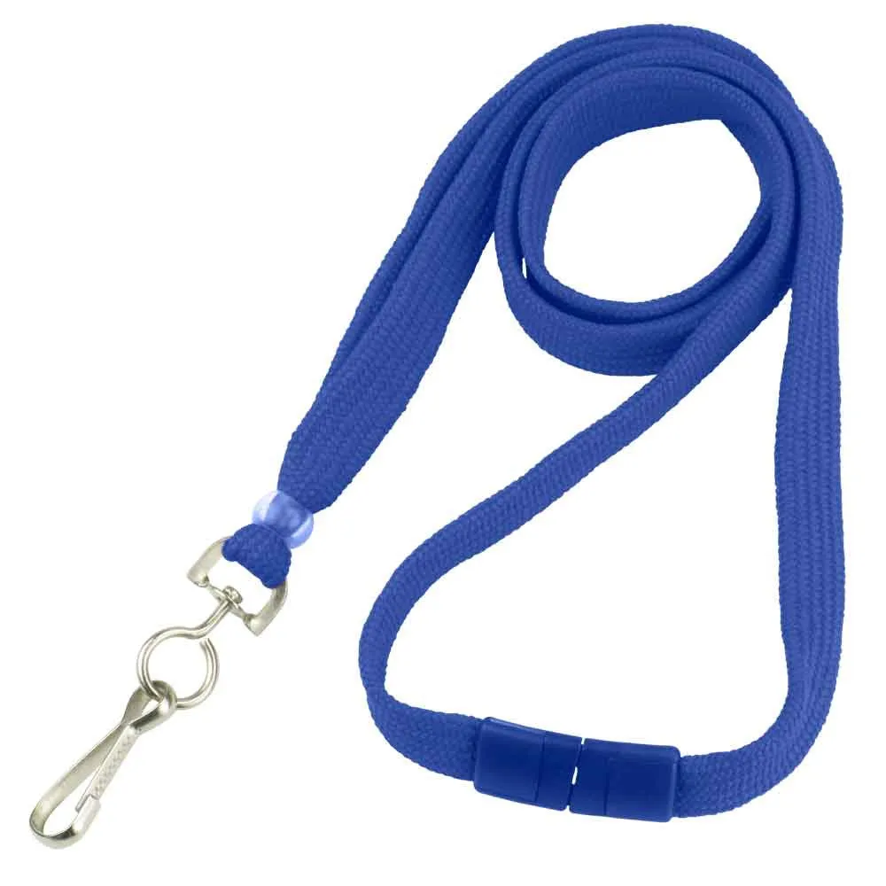 Breakaway Flat Braided 3/8" Lanyard (100/Pack)