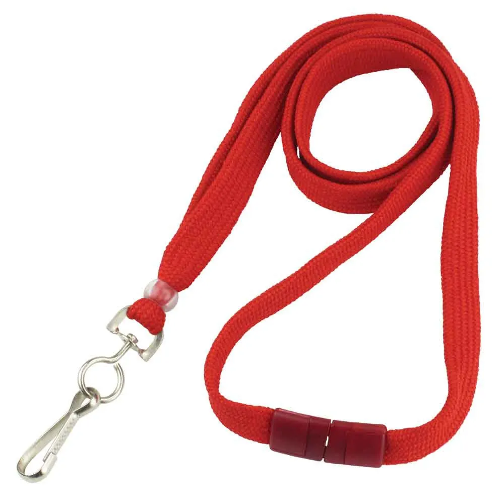 Breakaway Flat Braided 3/8" Lanyard (100/Pack)