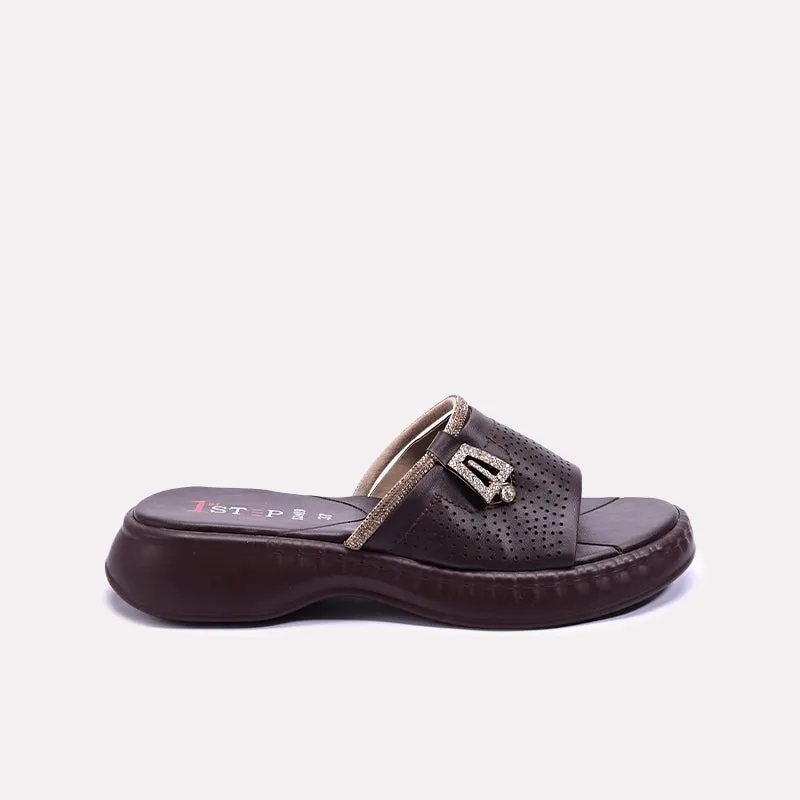 Brown Comfy Casual Slippers 0412489