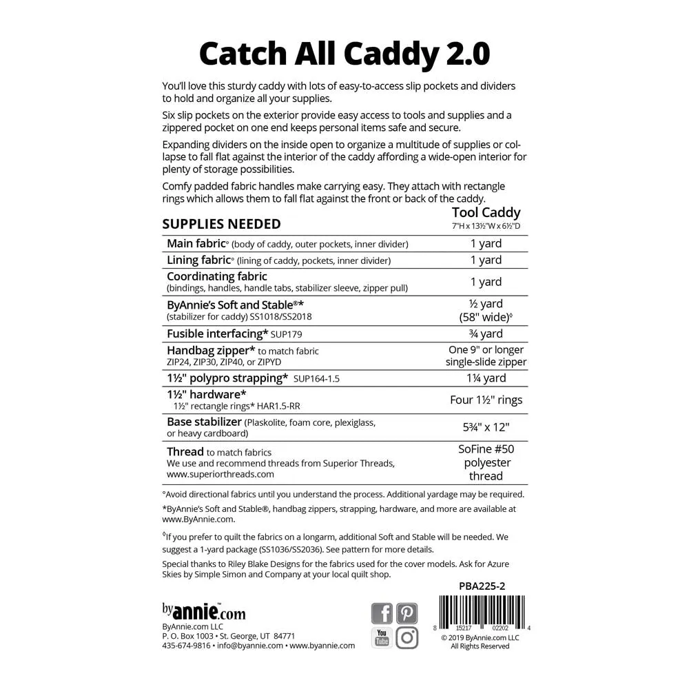 ByAnnie Catch All Caddy 2.0 Pattern