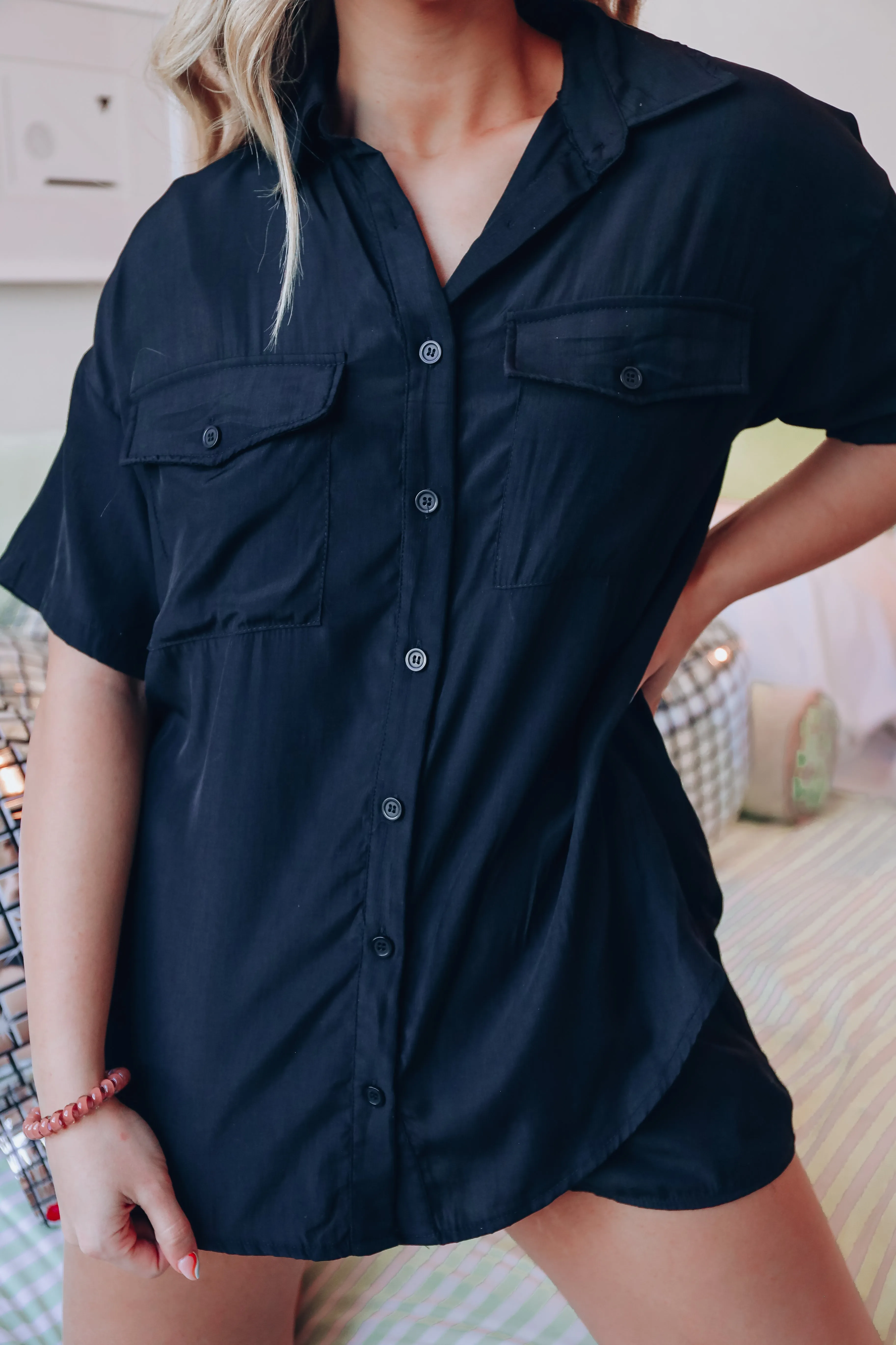 Calm The Chaos Tencel PJ Set - Black