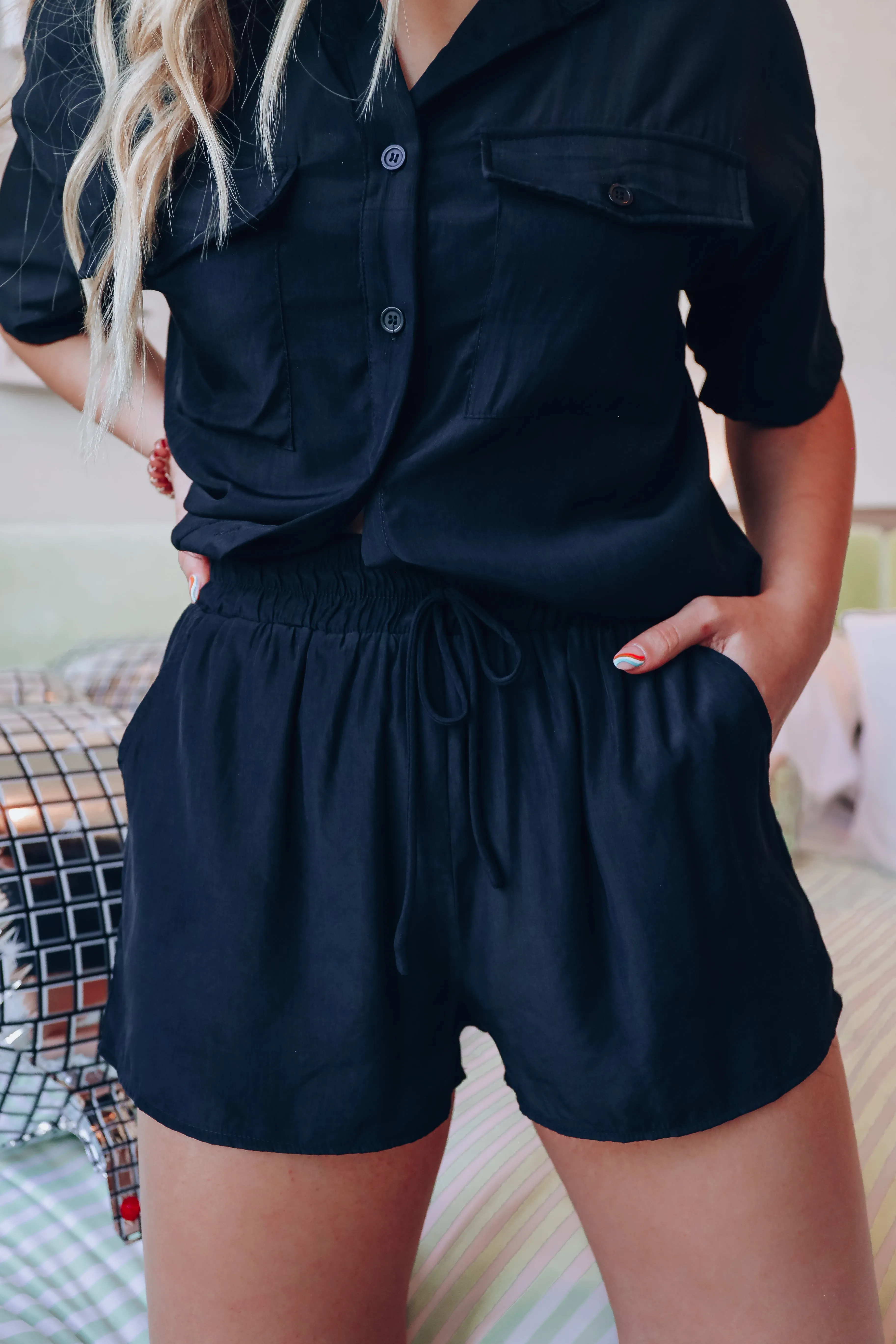 Calm The Chaos Tencel PJ Set - Black