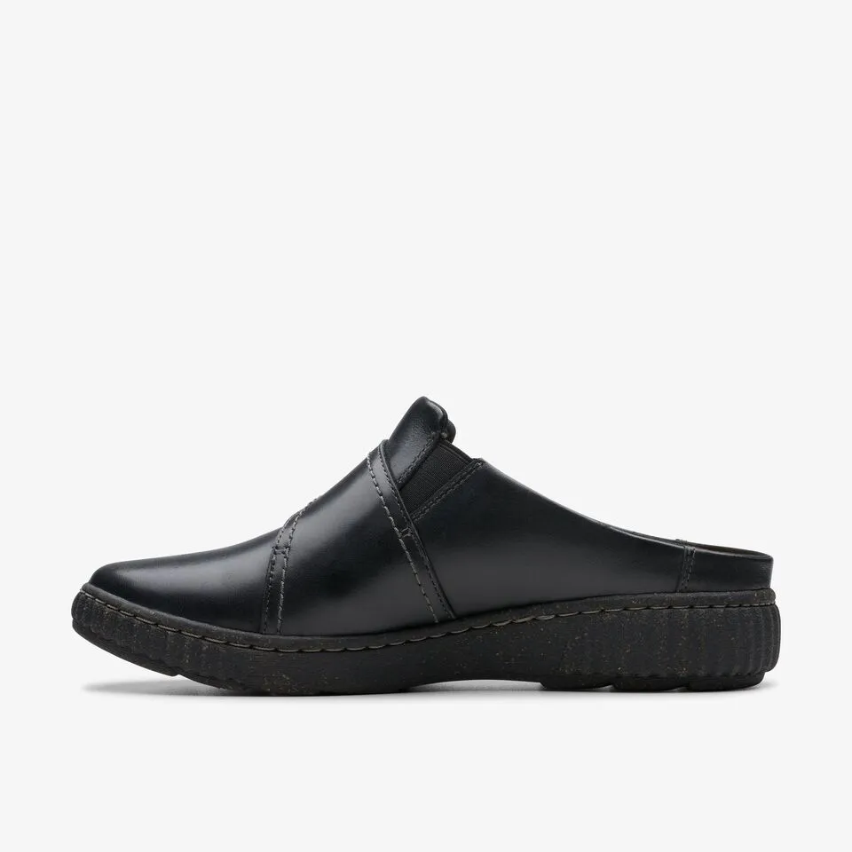 Clarks Women's Caroline Bay Black Leather