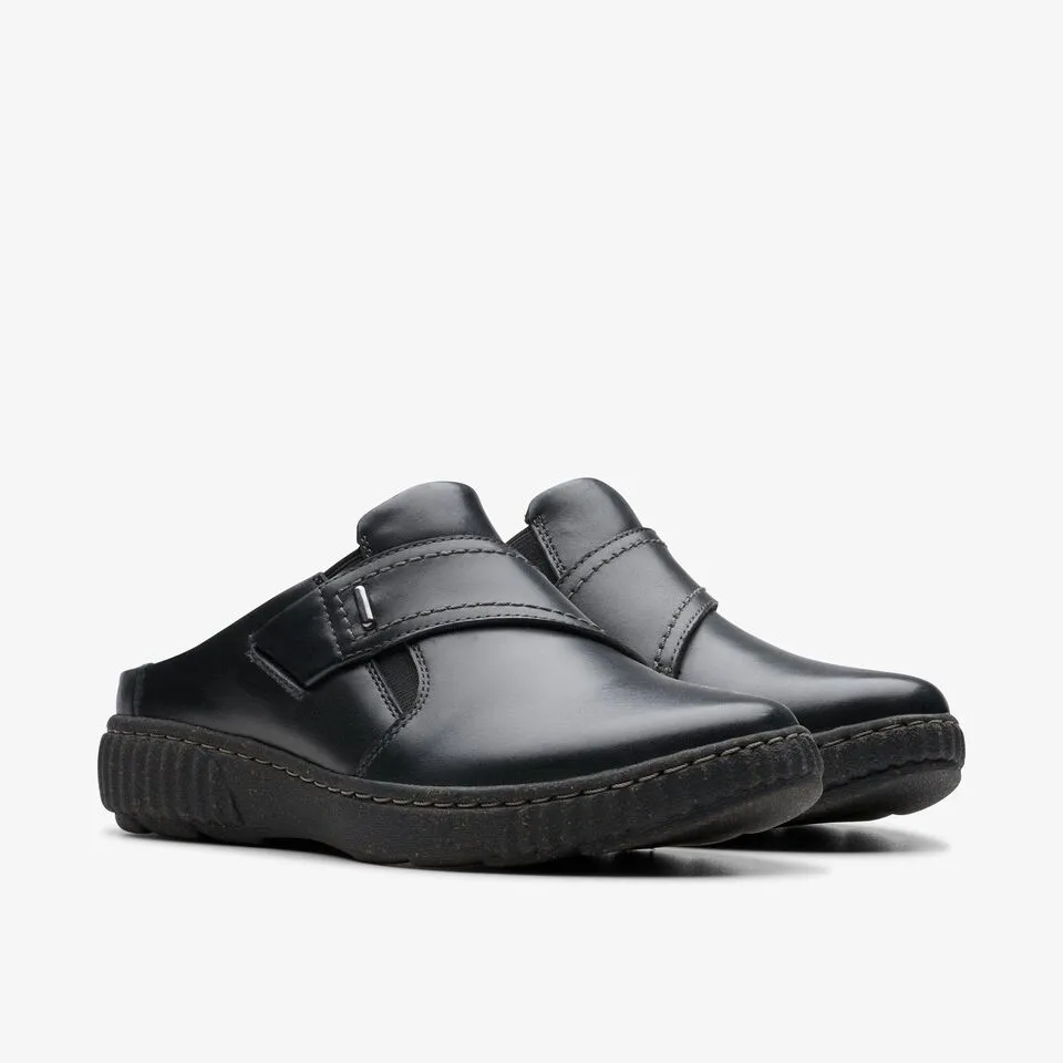 Clarks Women's Caroline Bay Black Leather
