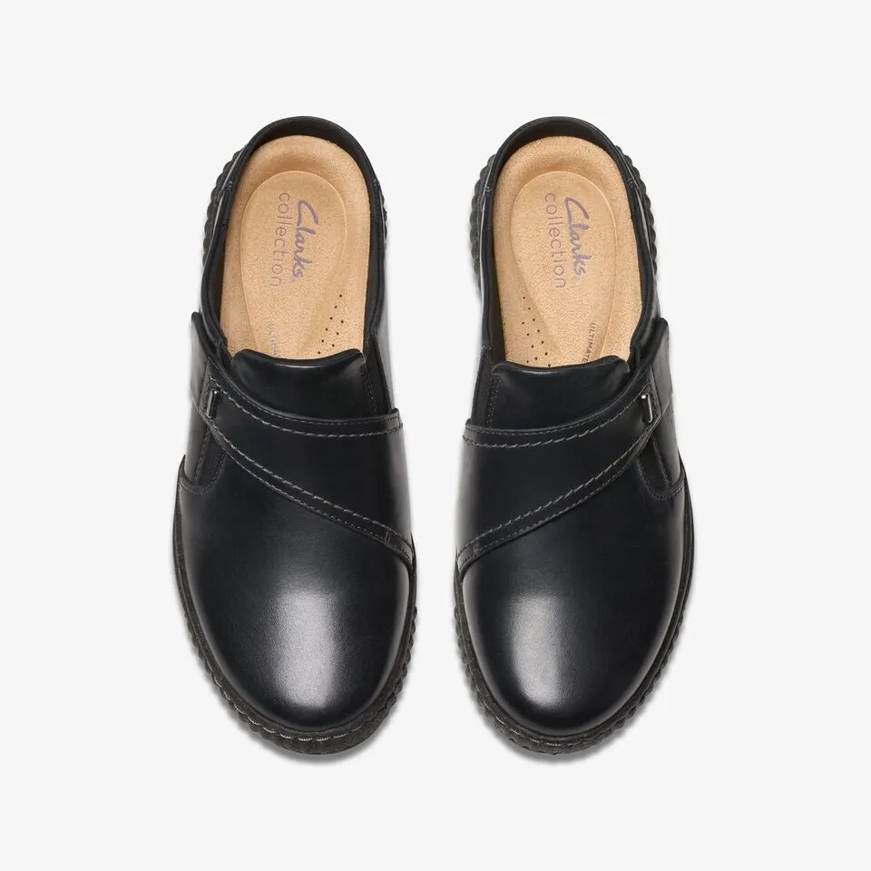 Clarks Women's Caroline Bay Black Leather