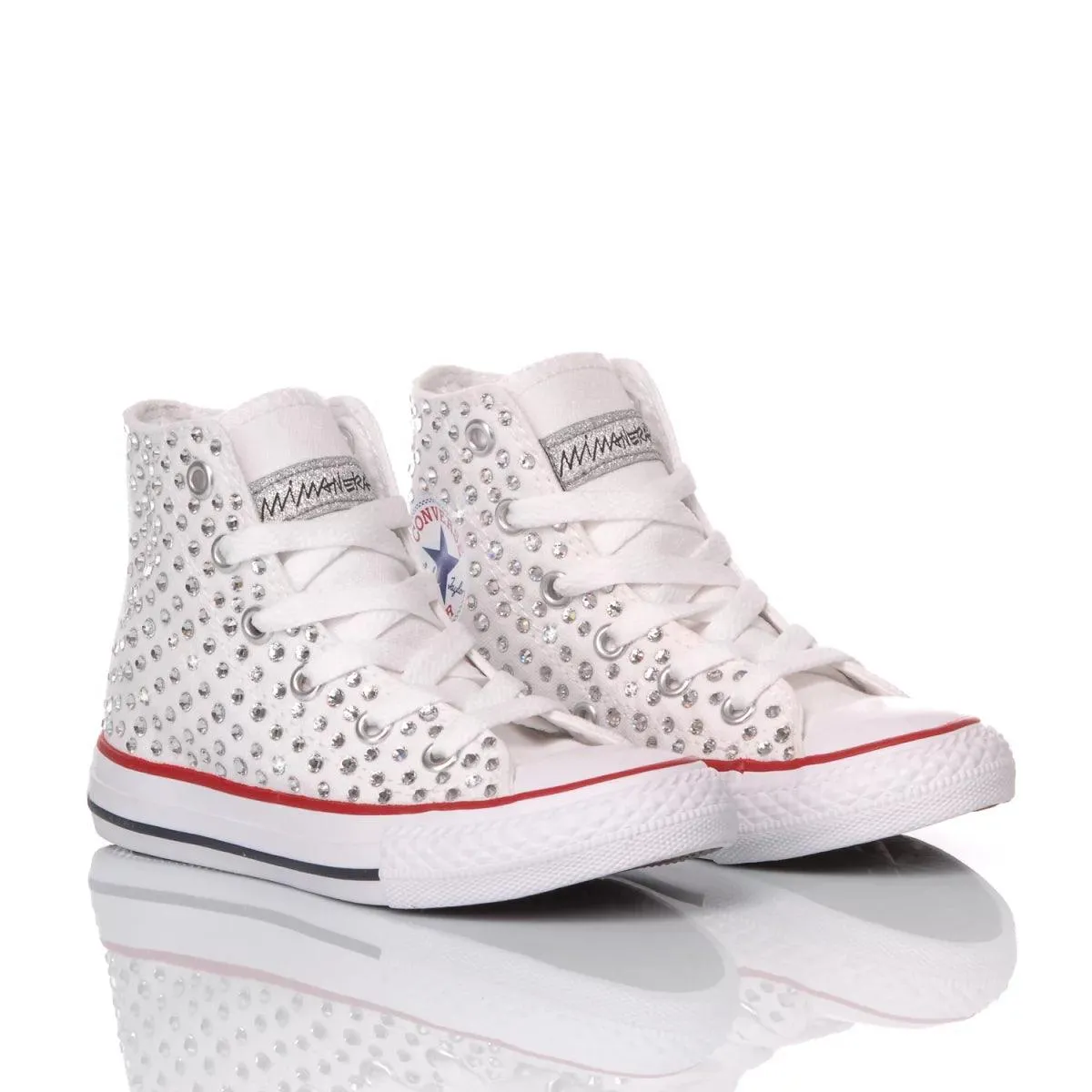 Converse Junior Swarovski White