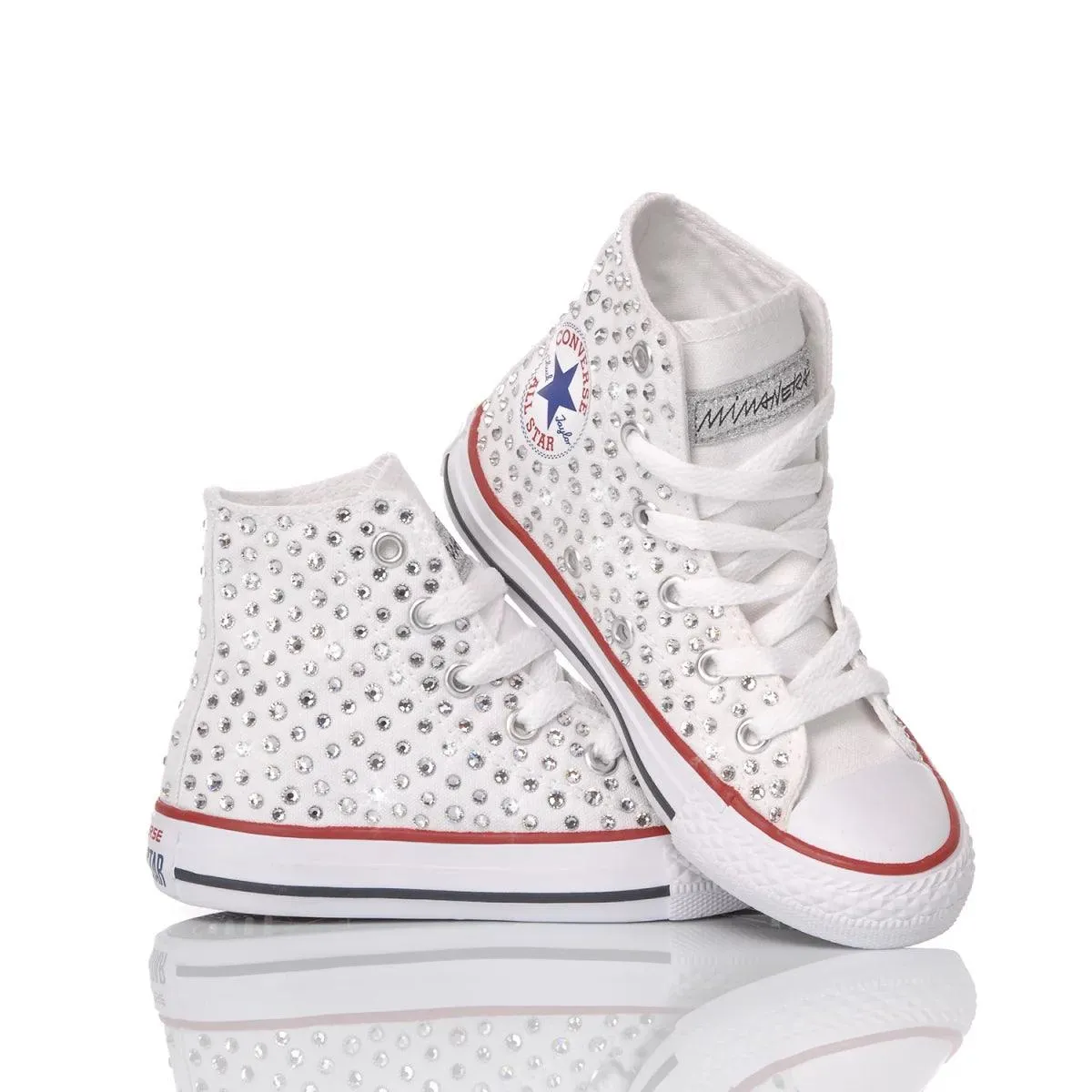 Converse Junior Swarovski White