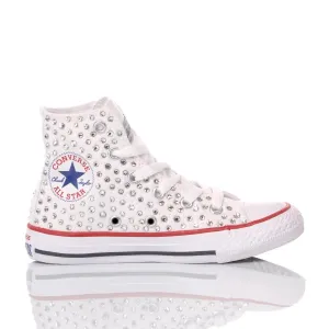 Converse Junior Swarovski White