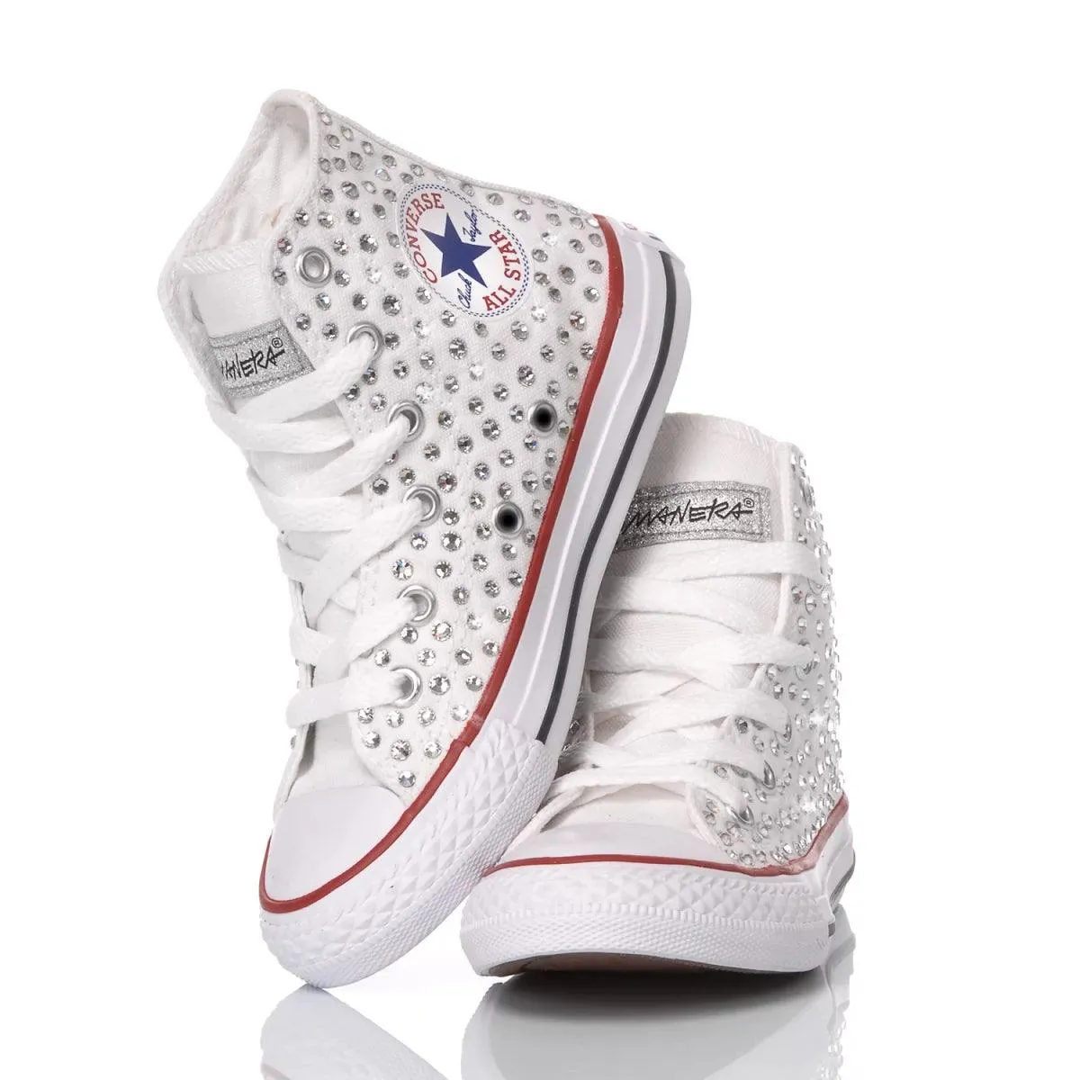 Converse Junior Swarovski White