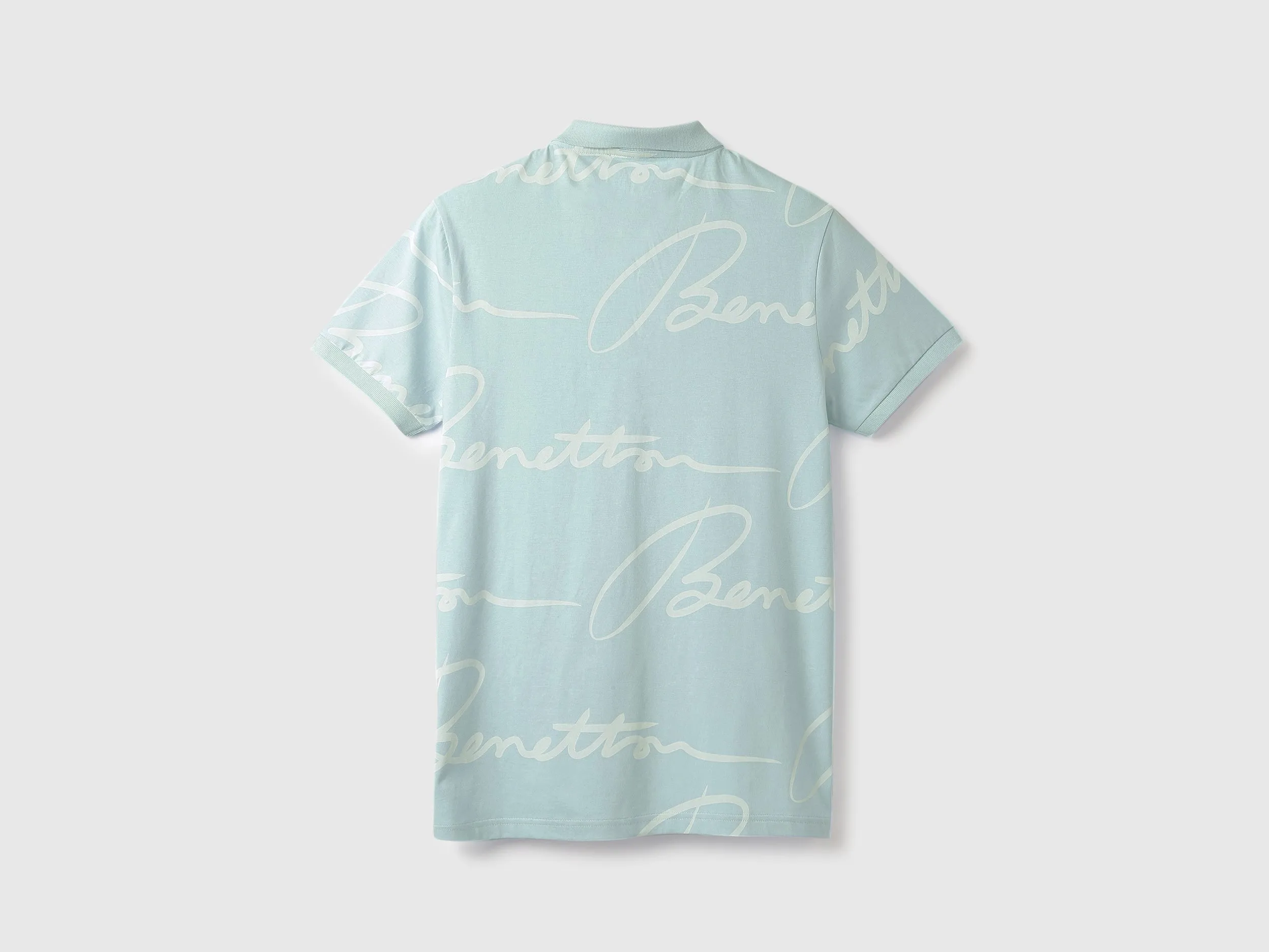 Cotton Printed Polo Collar Mens T-shirts
