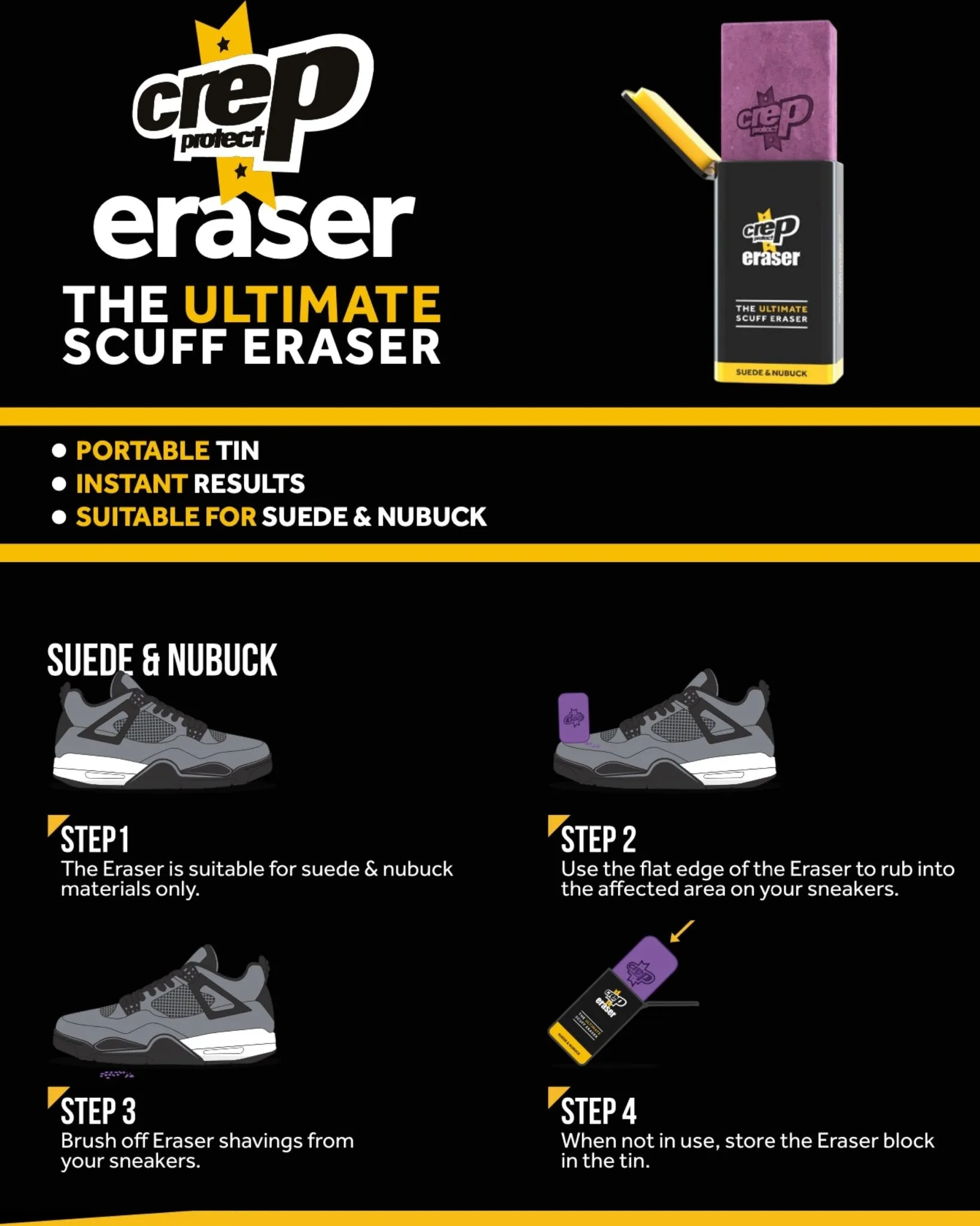 Crep Protect Suede & Nubuck Scuff Eraser