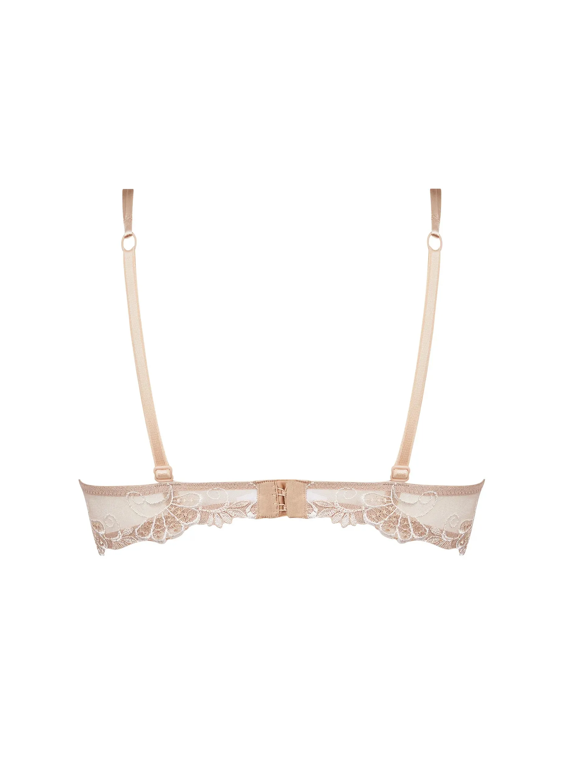 Dressing Floral Demi Cup Bra In Ambre Nacre - Lise Charmel