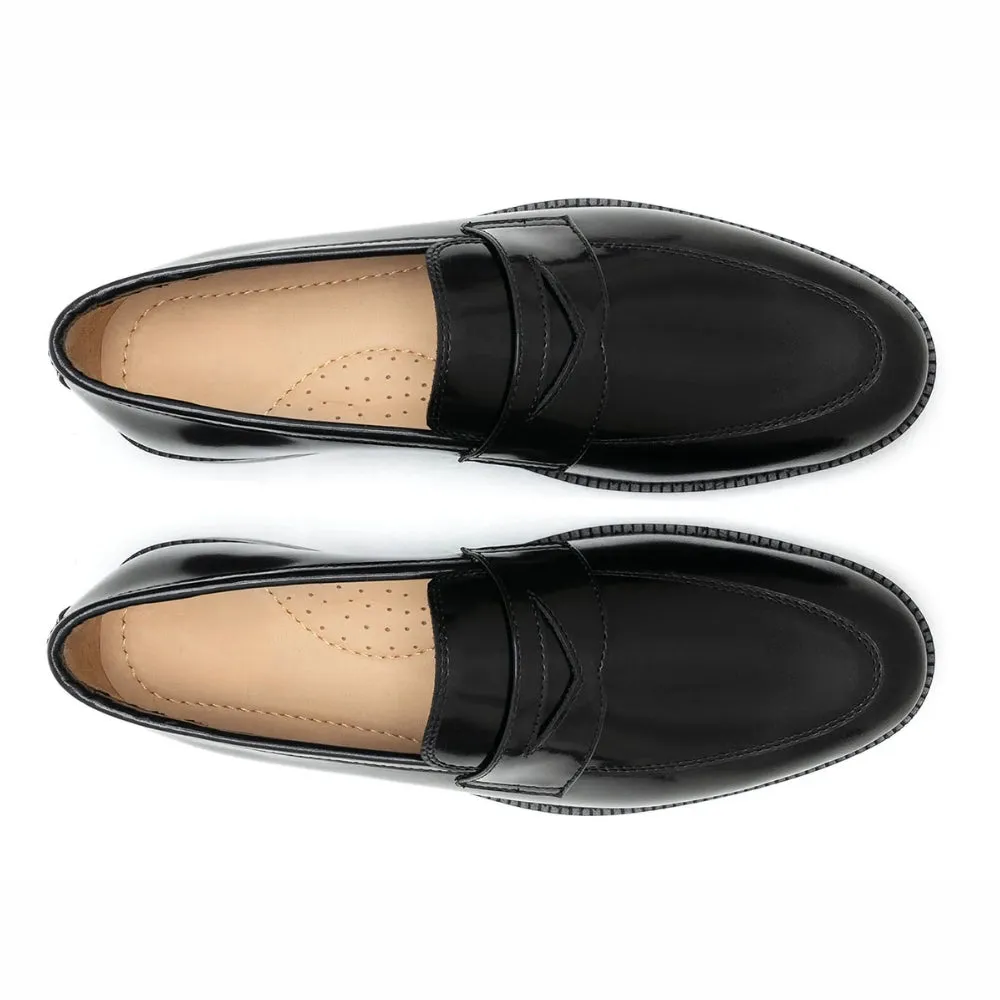 Echo Black Penny Formal Leather Loafer