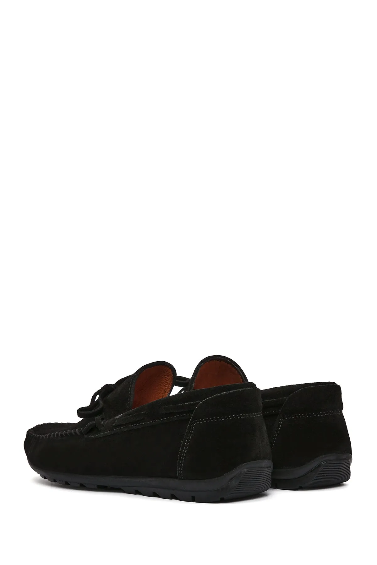 Erkek Siyah Süet Deri Casual Loafer